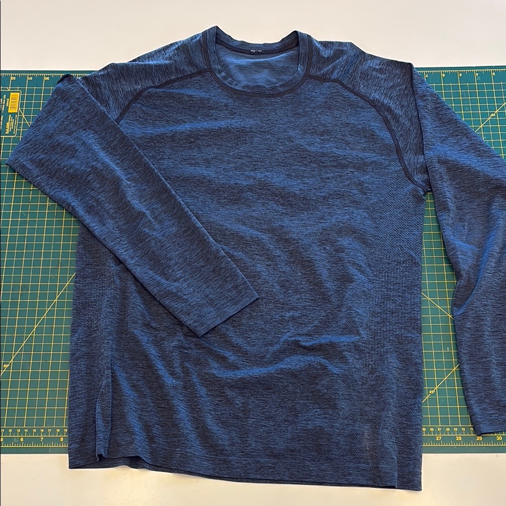 Men's Blue Long Sleeve Shirt
